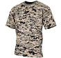 Klassiek militair (US) T-shirt met digital Urban camouflage print en korte mouwen - 170 g/m².