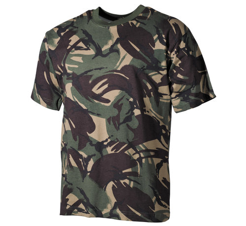 MFH T-shirt militaire classique (US) avec imprimé camouflage DPM et manches courtes - 170 g/m².