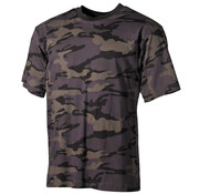 MFH T-shirt militaire classique (US) avec imprimé camouflage Combat et manches courtes - 170 g/m²