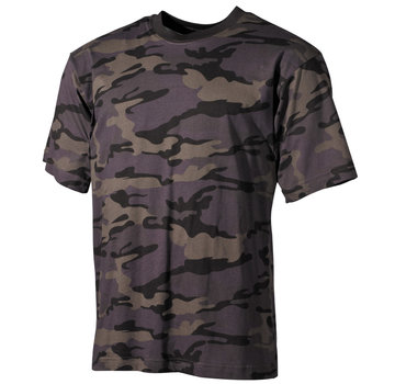 MFH Klassisches Militär (US) T-Shirt mit Combat Camouflage Print und kurzen Ärmeln - 170 g/m²