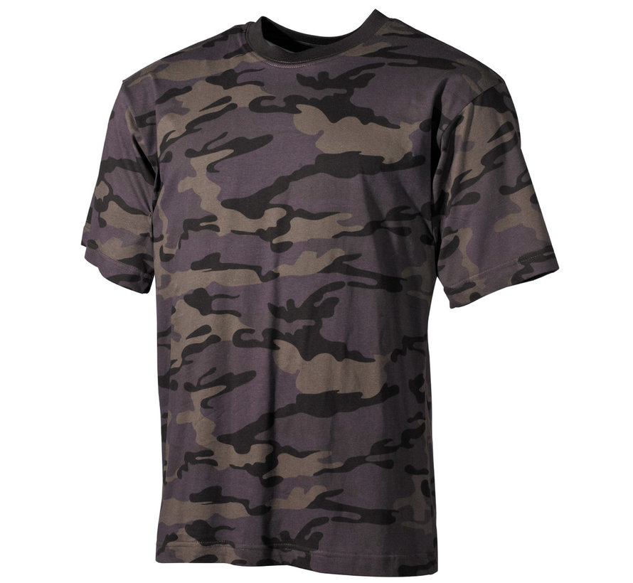 Klassisches Militär (US) T-Shirt mit Combat Camouflage Print und kurzen Ärmeln - 170 g/m²