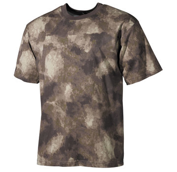 MFH T-shirt militaire classique (US) avec imprimé camouflage HDT et manches courtes - 170 g/m²