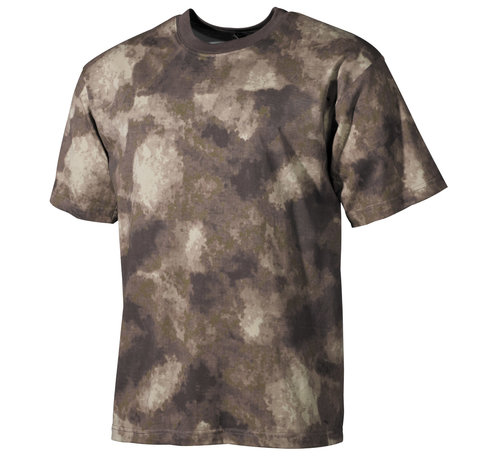 MFH Klassisches Militär (US) T-Shirt mit HDT-Camouflage-Print und kurzen Ärmeln - 170 g/m²