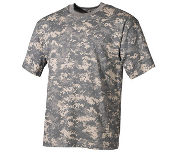 MFH T-shirt classique de l’armée américaine (US) avec impression camouflage numérique AT -170 g/m².