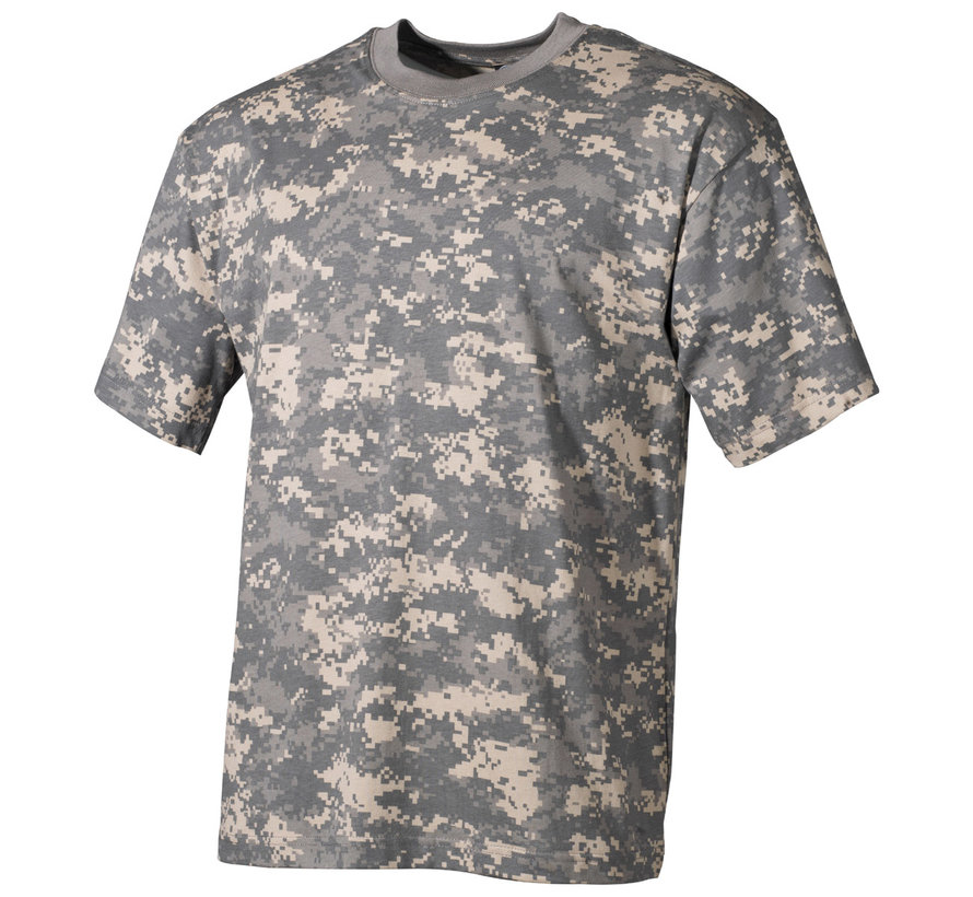 Klassisches amerikanisches (US) Armee-T-Shirt mit AT-Digital-Camouflage-Print -170 g/m².