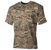 MFH T-shirt militaire classique (US) avec imprimé camouflage Opération - 170 g/m²