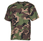 Klassiek Amerikaans leger T-shirt met Woodland  M 97 SK camouflage print.