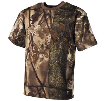 MFH MFH - US T-Shirt -  manches courtes -  marron chasseur -  170 g/m²