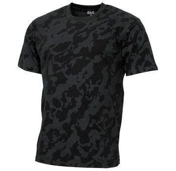 MFH Militär (US) Armee T-Shirt "Streetstyle" mit Night Camouflage Print - 145 g/m²