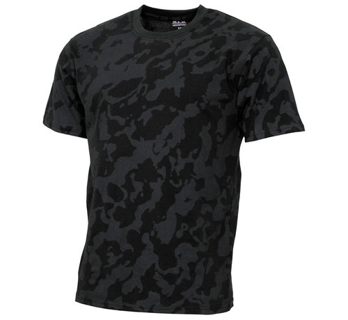 MFH Militair (US) leger T-shirt  "Streetstyle"  met Night camouflage print - 145 g/m²