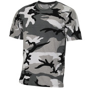 MFH T-shirt militaire (US) « Streetstyle » avec camouflage urbain - 140-145 g/m²