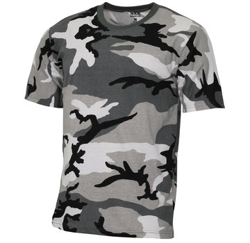 MFH Militär (US) T-Shirt "Streetstyle" mit Urban Camouflage - 140-145 g/m²