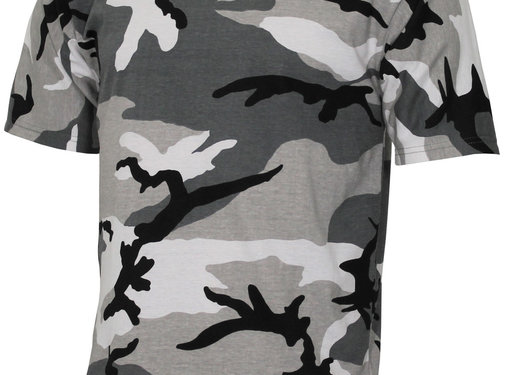 MFH Militär (US) T-Shirt "Streetstyle" mit Urban Camouflage - 140-145 g/m²