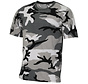 Militair (US) T-shirt  "Streetstyle"  met Urban camouflage - 140-145 g/m²