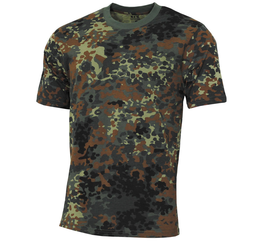 mfh leger t-shirt streetstyle met vlekken camouflage