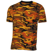 MFH MFH - US T-Shirt -  "Streetstyle" -  orange camo -  140-145 g/m²