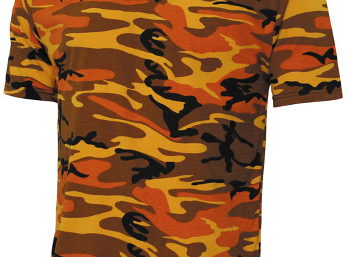 MFH MFH - US T-Shirt -  "Streetstyle" -  orange-camo -  140-145 g/m²