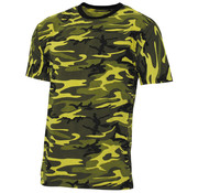 MFH MFH - US T-Shirt -  "Streetstyle" -  gelb-camo -  140-145 g/m²