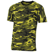MFH MFH - US T-Shirt -  "Streetstyle" -  jaune camo -  140-145 g/m²