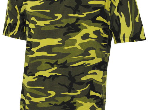 MFH MFH - US T-Shirt -  "Streetstyle" -  gelb-camo -  140-145 g/m²