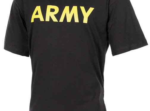 MFH MFH - T-shirt  -  Zwart  -  "Army" bedrukt