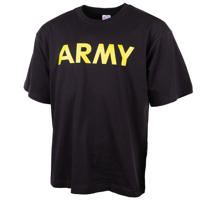 MFH - T-Shirt -  bedruckt -  "Army" -  schwarz