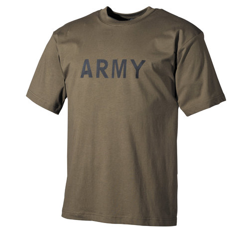 MFH MFH - T-shirt  -  Legergroen  -  "Army" bedrukt