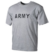 MFH MFH - T-shirt  -  Grijs  -  "Army" bedrukt