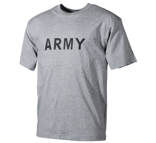 MFH MFH - T-shirt  -  Grijs  -  "Army" bedrukt