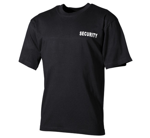 MFH MFH - T-Shirt  -  Noir  -  "Security"  -  Imprimé