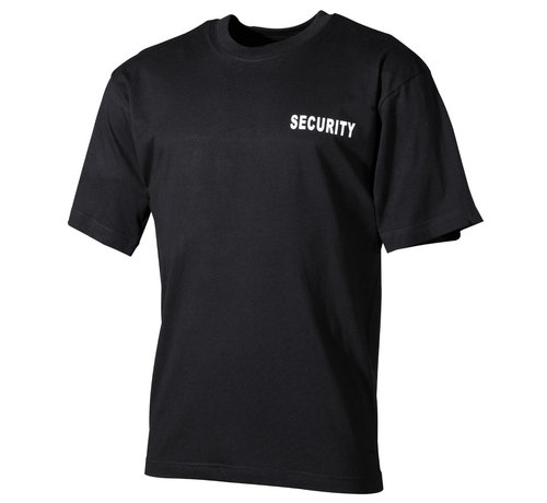 MFH MFH - T-Shirt -  schwarz -  "Security" -  bedruckt