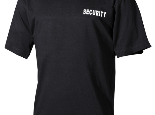 MFH MFH - T-Shirt -  schwarz -  "Security" -  bedruckt