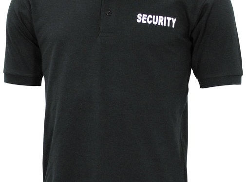 ProCompany ProCompany - Poloshirt - Zwart - "Security" bedrukt