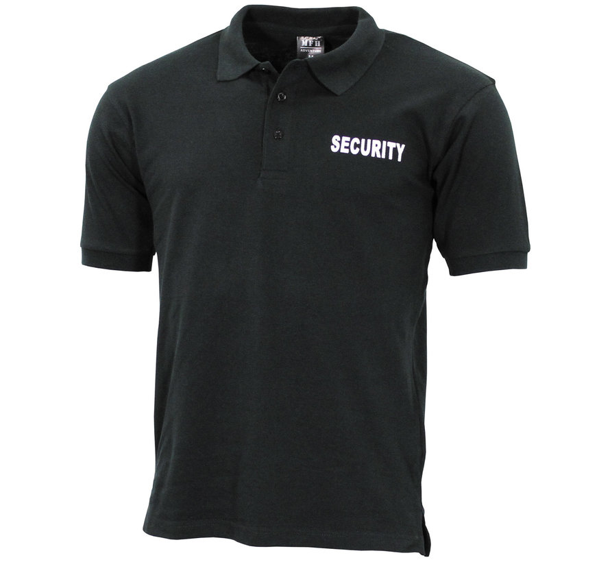 ProCompany - Poloshirt -  schwarz -  "Security" -  bedruckt