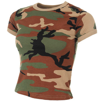 MFH MFH - US T-shirt  -  Dames  -  Woodland camouflage