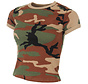 MFH - US T-Shirt  -  Dames  -  Woodland camouflage