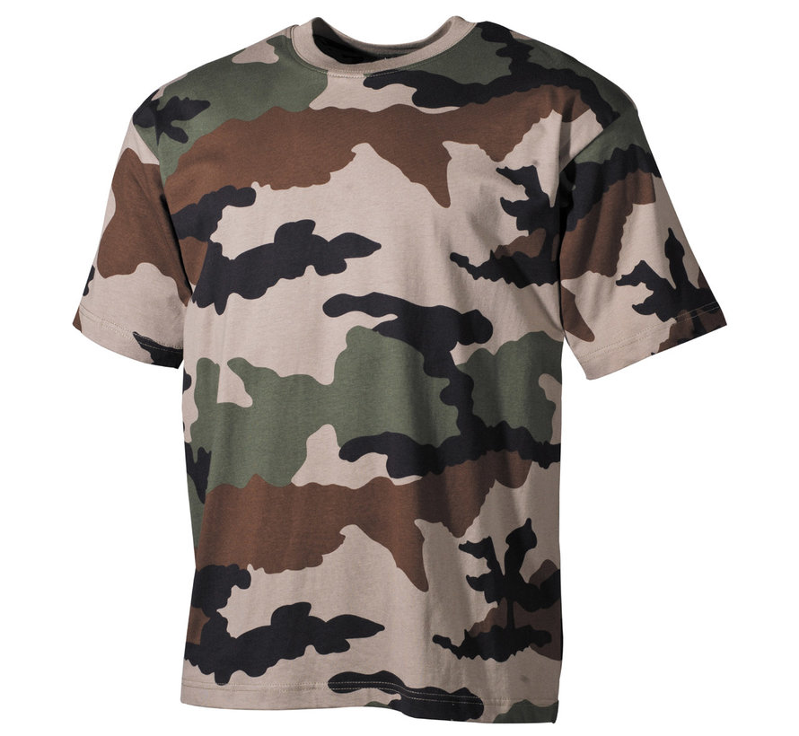 MFH - T-shirt américain  -  manche courte  -  Camouflage CCE  -  170 g/m2
