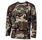 US Woodland Camouflage t-shirt met lange mouwen -100% katoen -170 g/m²