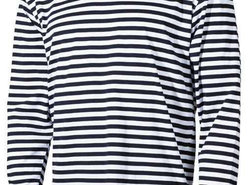 MFH Chemise marine russe rayée bleu blanc (Telnyashka) à manches longues