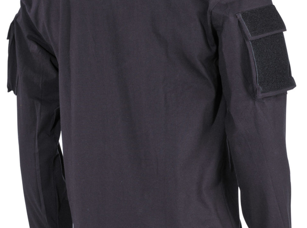 MFH MFH - US shirt  -  Lange mouwen  -  Zwart  -  met mouwzakken