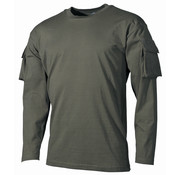 MFH MFH - US Shirt -  langarm -  oliv -  mit Ärmeltaschen