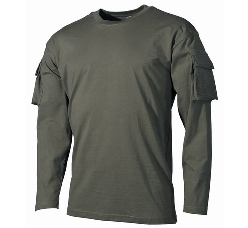 MFH MFH - US Shirt -  langarm -  oliv -  mit Ärmeltaschen
