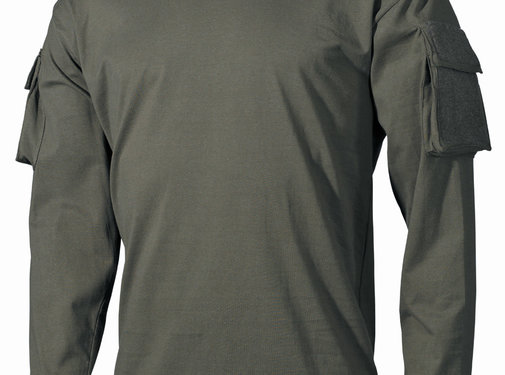 MFH MFH - US shirt  -  Lange mouwen  -  Legergroen  -  met mouwzakken