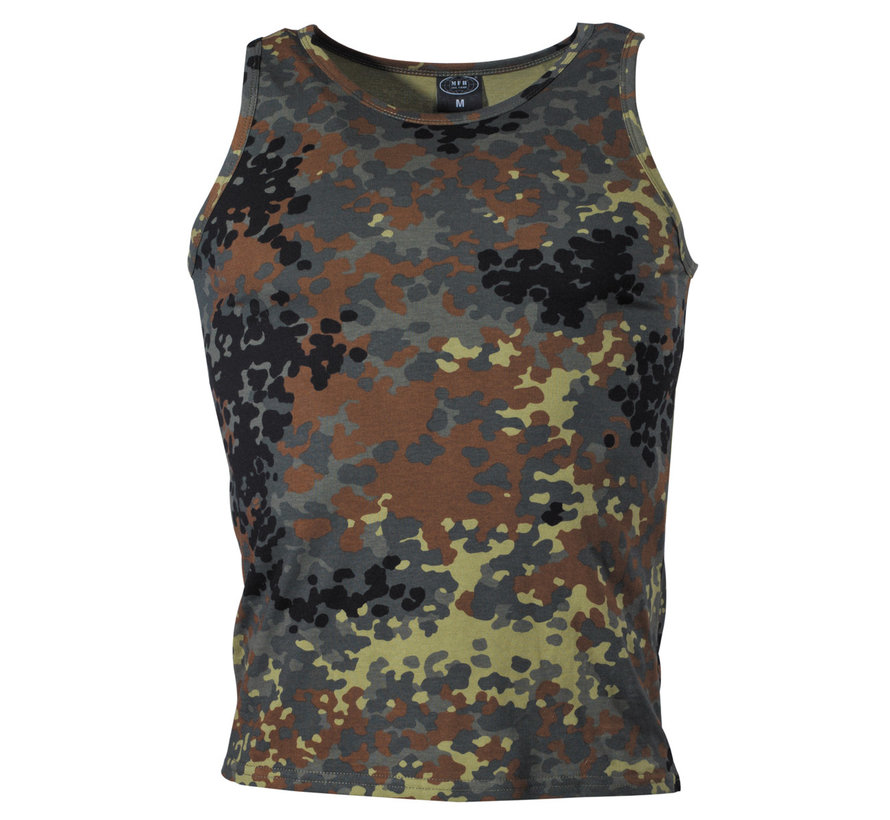 T-shirt camouflage débardeur US avec motif de teinture 100% coton - 170 g/m²