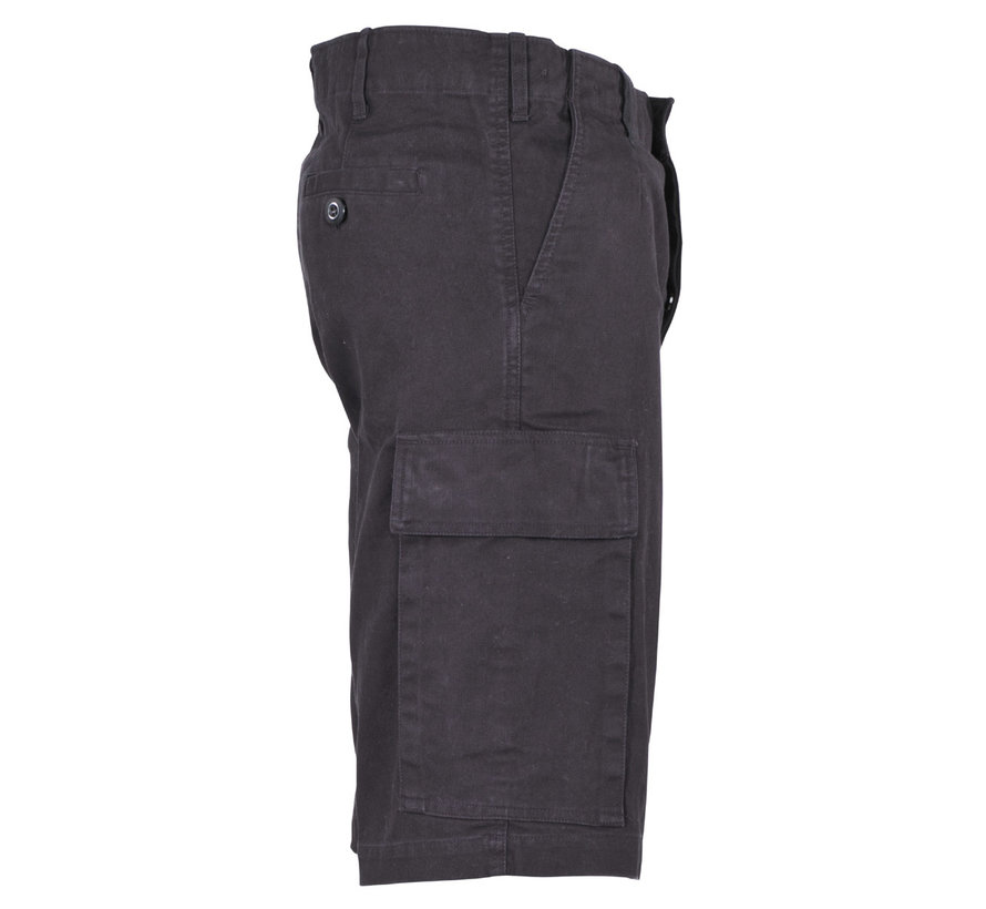 MFH - BW Moleskin Bermudes - noir- - Lavé à la pierre