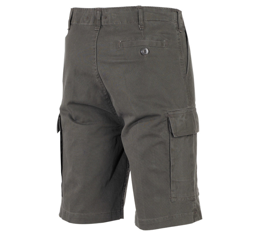 MFH - BW Moleskin Bermuda - oliv- - stonewashed