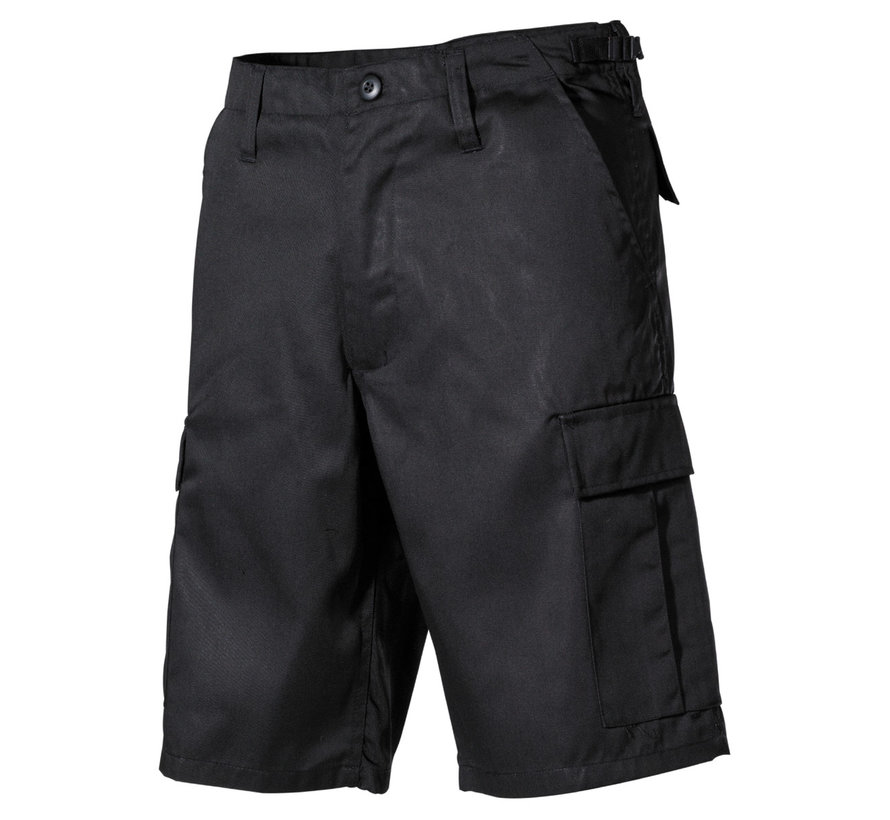 MFH - US Bermuda - BDU - schwarz - mit Seitentaschen