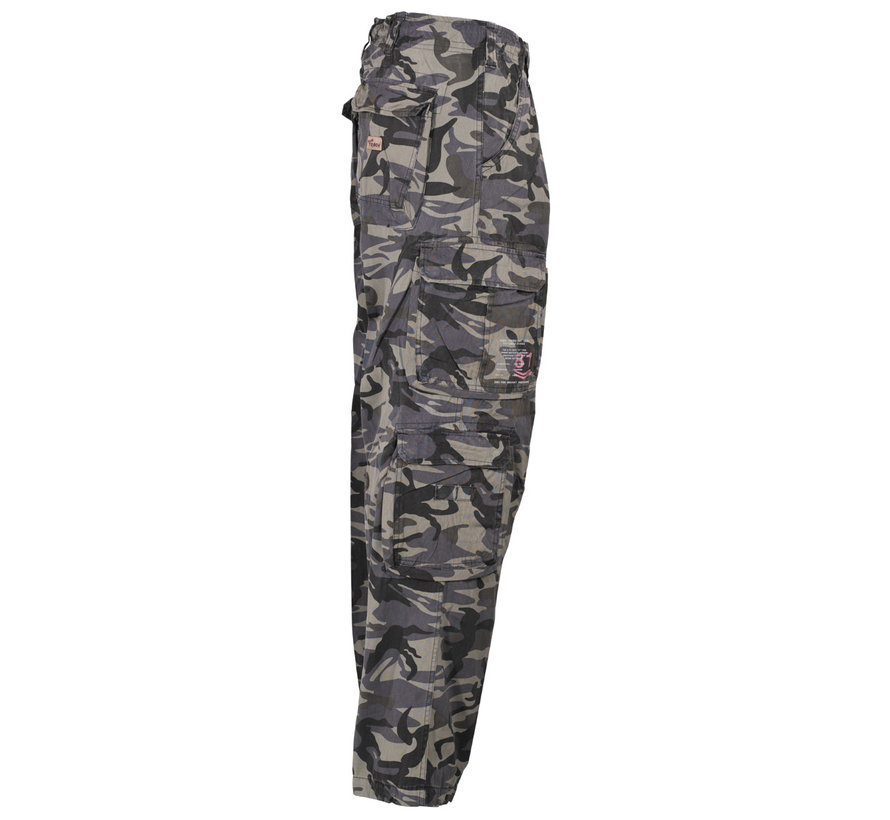 Pure Trash - Cargo broek  -  "Defense"  -  bestrijden  -  Camo  -  Pt  -  vintage prullenbak wassen