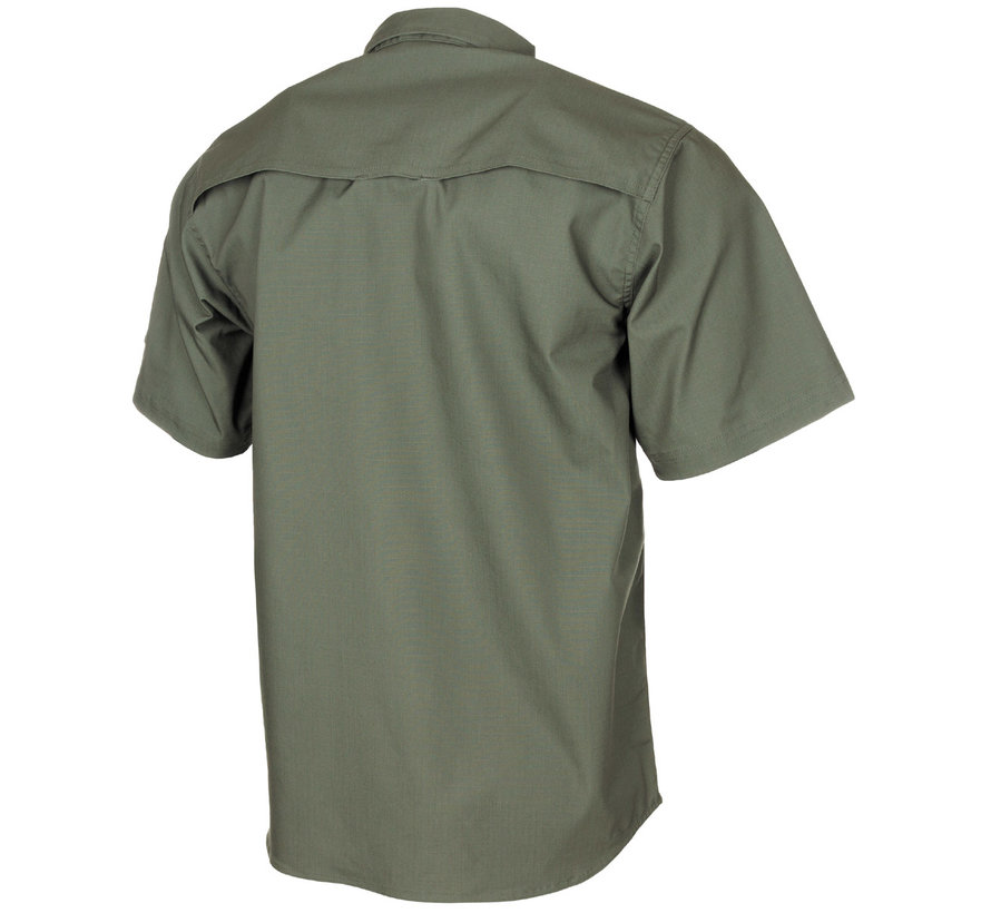 MFH High Defence - chemise  -  "Attack"  -  Manches courtes  -  Olive  -  Téflon  -  Arrêt Rip