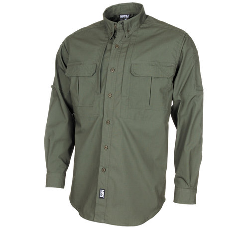 MFH | Mission For High Defence MFH High Defence - Hemd - "Attack" - langarm - oliv - Teflon - Rip Stop